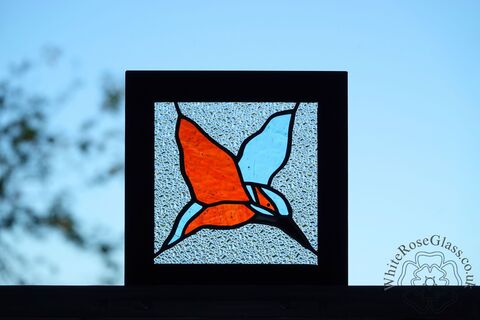 Flying,Kingfisher,Large,Wood,Framed,Suncatcher, Gift, Home Decoration, Flying Kingfisher
