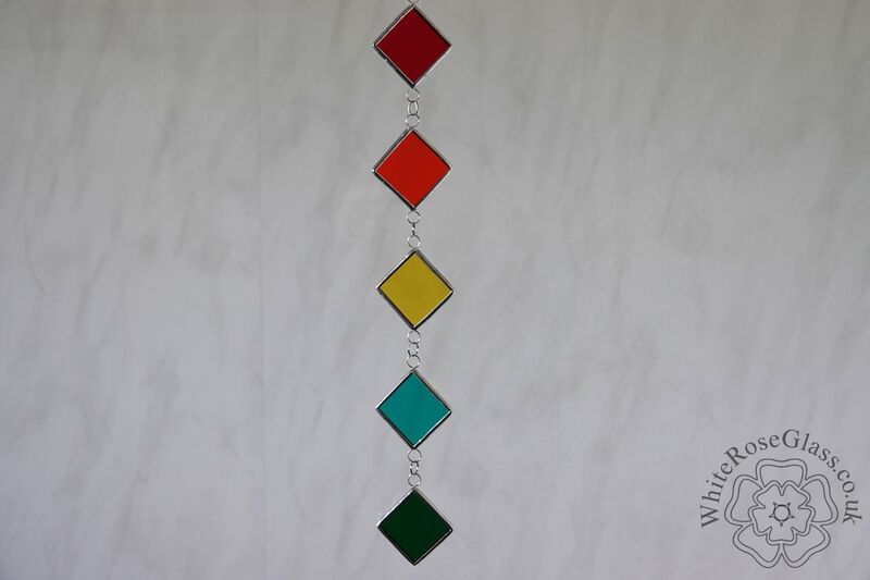 Diamond Hanging Suncatcher - Large Rainbow - product image  