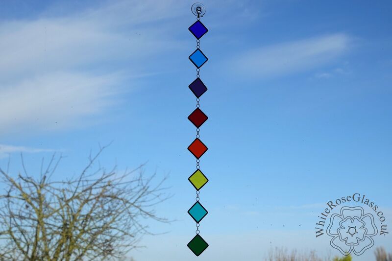 Diamond Hanging Suncatcher - Large Rainbow - product image  