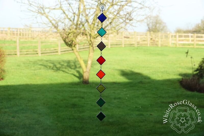 Diamond Hanging Suncatcher - Large Rainbow - product image  
