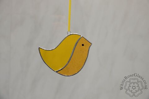 Bird,Large,Yellow,Hanger,-,2,Piece,Suncatcher, Gift, Home Decoration, Birds