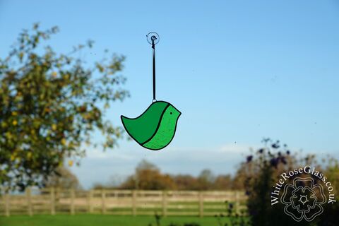 Bird,Large,Green,Hanger,-,2,Piece,Suncatcher, Gift, Home Decoration, Birds