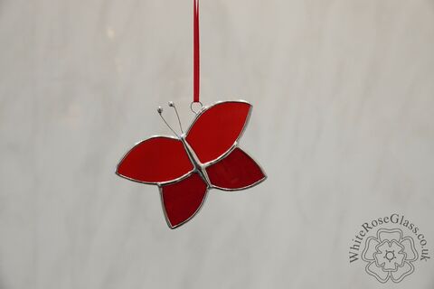 Butterfly,-,Simple,Red,Hanger,Suncatcher, Gift, Home Decoration, Butterfly