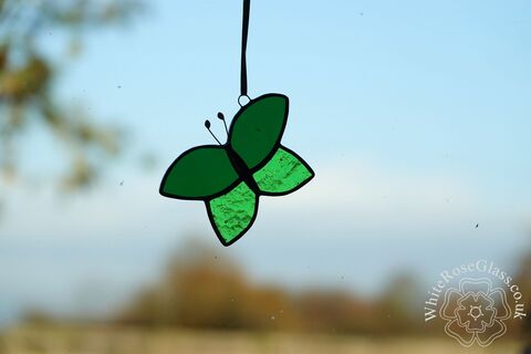 Butterfly,-,Simple,Green,Hanger,Suncatcher, Gift, Home Decoration, Butterfly