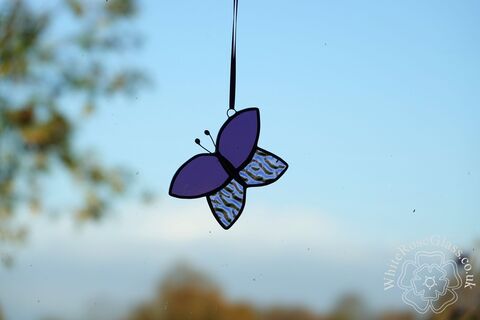 Butterfly,-,Simple,Purple,Hanger,Suncatcher, Gift, Home Decoration, Butterfly