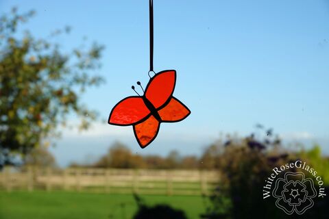 Butterfly,-,Simple,Orange,Hanger,Suncatcher, Gift, Home Decoration, Butterfly