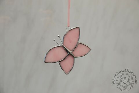 Butterfly,-,Simple,Pink,Hanger,Suncatcher, Gift, Home Decoration, Butterfly