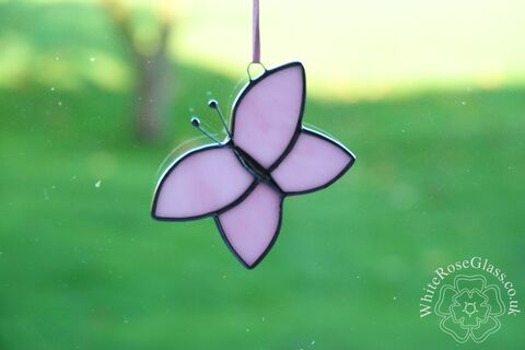 Butterfly,-,Simple,Pink,Hanger,Suncatcher, Gift, Home Decoration, Butterfly