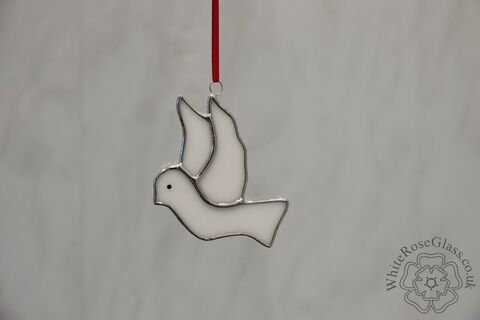 Christmas,White,Dove,Suncatcher, Gift, Home Decoration, Christmas, Dove