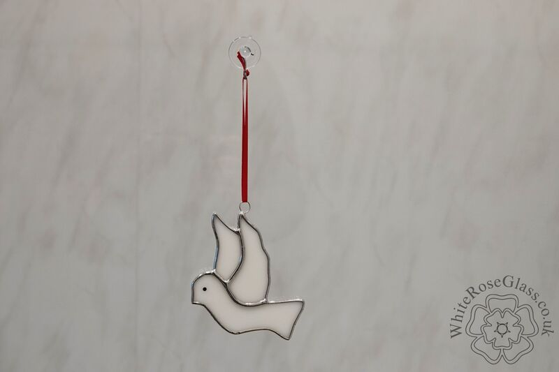 Christmas White Dove Suncatcher - product image  