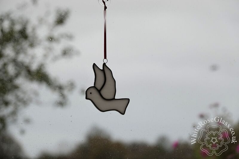 Christmas White Dove Suncatcher - product image  