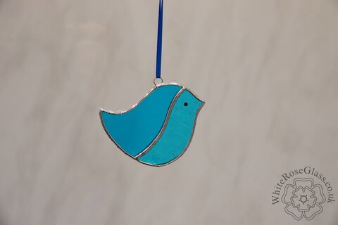 Bird,2-Piece,Blue,Round,Hanger,Suncatcher, Gift, Home Decoration, Bird