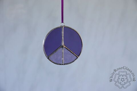 Purple,Peace,Symbol,Suncatcher, Gift, Home Decoration, Peace Sign