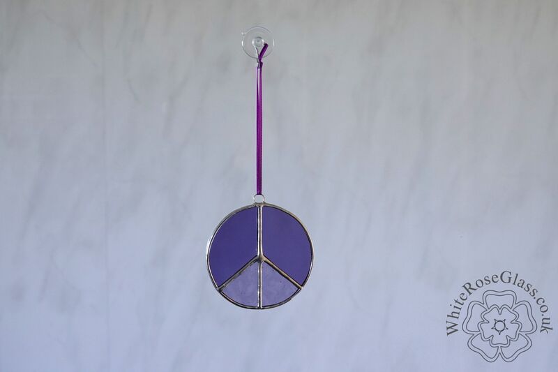 Purple Peace Symbol Suncatcher - product image  
