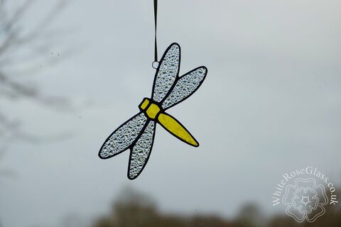 Dragonfly,Suncatcher,-,Yellow, Hanger, Gift, Home Decoration, Dragonfly 