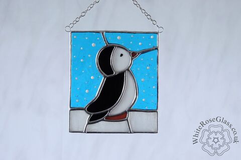 Penguin,in,the,Snow,Suncatcher, Gift, Home Decoration, Christmas, Penguin in the Snow