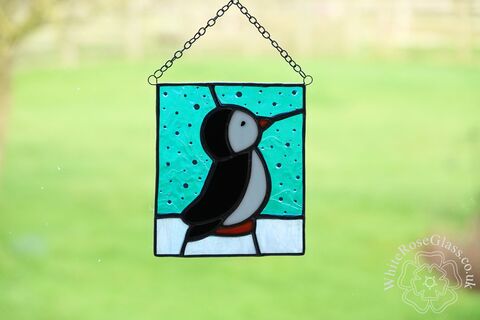 Penguin,in,the,Snow,Suncatcher, Gift, Home Decoration, Christmas, Penguin in the Snow