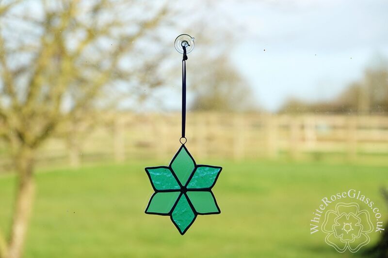 Flower Light Blue 6-Petals Suncatcher - product image  