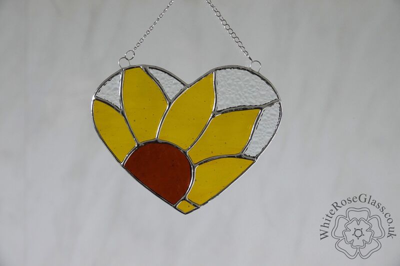 Heart - I Love Sunflowers - Brown/Yellow/Clear - product image  