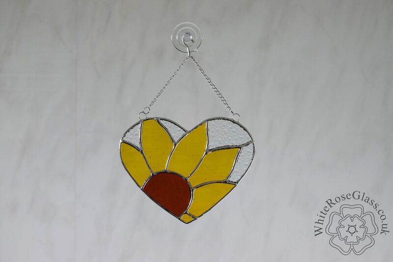 Heart - I Love Sunflowers - Brown/Yellow/Clear - product image  