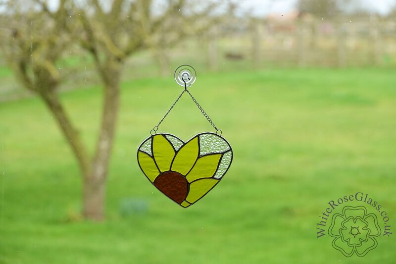 Heart - I Love Sunflowers - Brown/Yellow/Clear - product image  