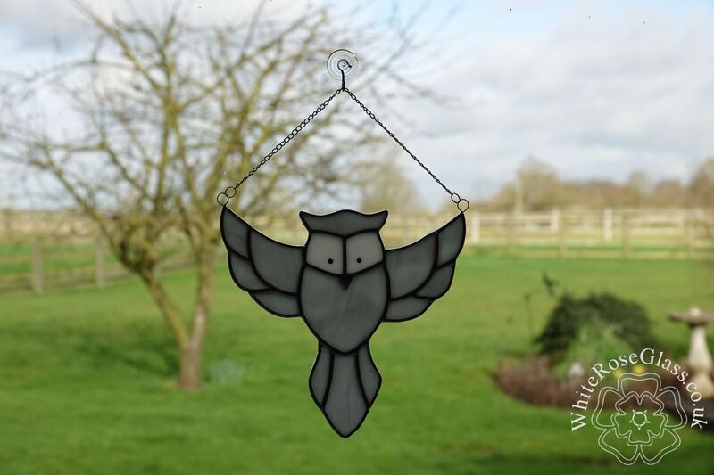 Owl Flying Cartoon - Grey/White - product image  