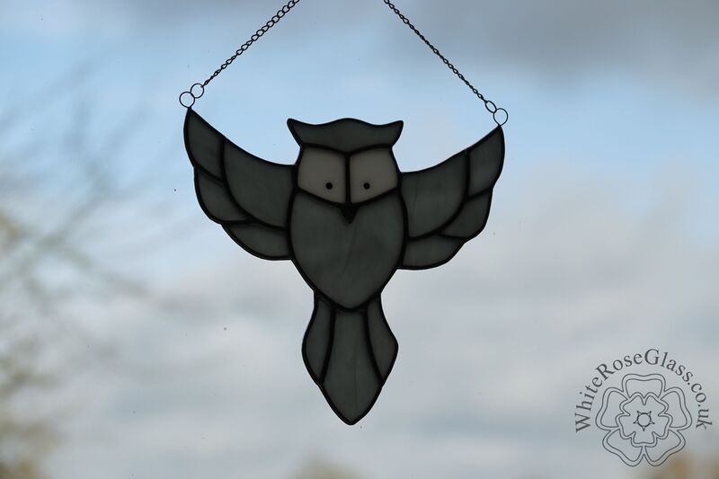 Owl Flying Cartoon - Grey/White - product image  