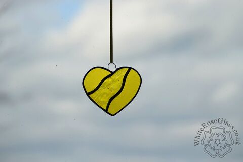 Heart,-,3-Piece,Yellows,Suncatcher, Gift, Home Decoration, Heart