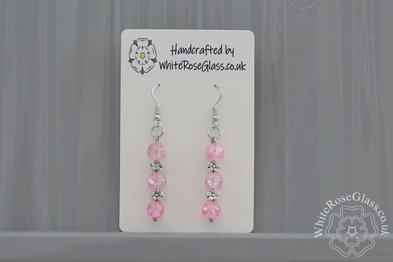 Earrings - Pale Pink + Flowers - product image  