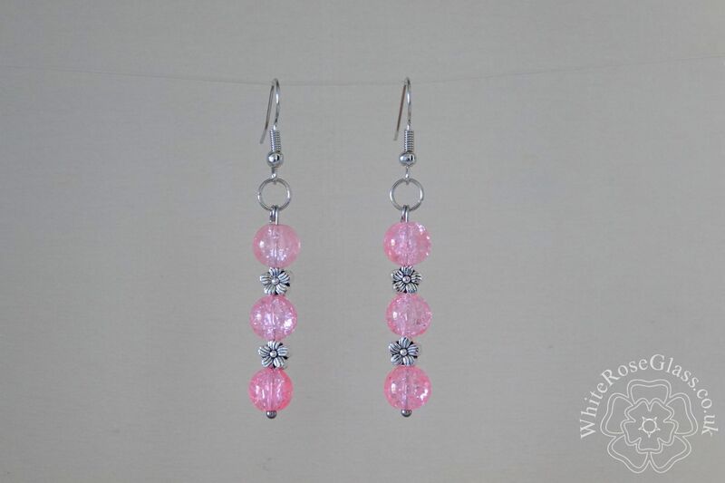 Earrings - Pale Pink + Flowers - product image  