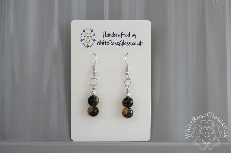 Earrings - Black + Gold - product image  