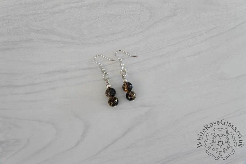 Earrings - Black + Gold - product image  