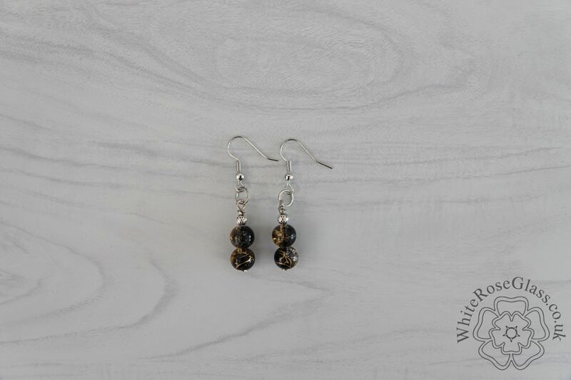 Earrings - Black + Gold - product image  