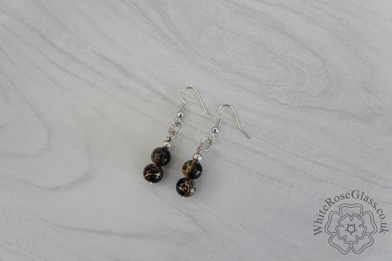 Earrings - Black + Gold - product image  