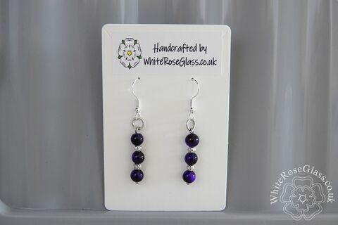 Earrings,-,Small,Purple,+,Black,Jewellery, Gift, Home Decoration, Earrings