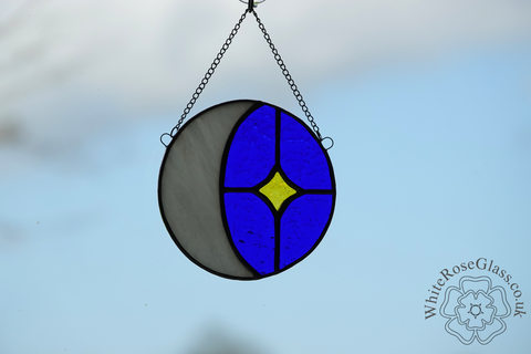 Moon,+,Star,Circle,Hanger,Suncatcher, Gift, Home Decoration, Star, Moon