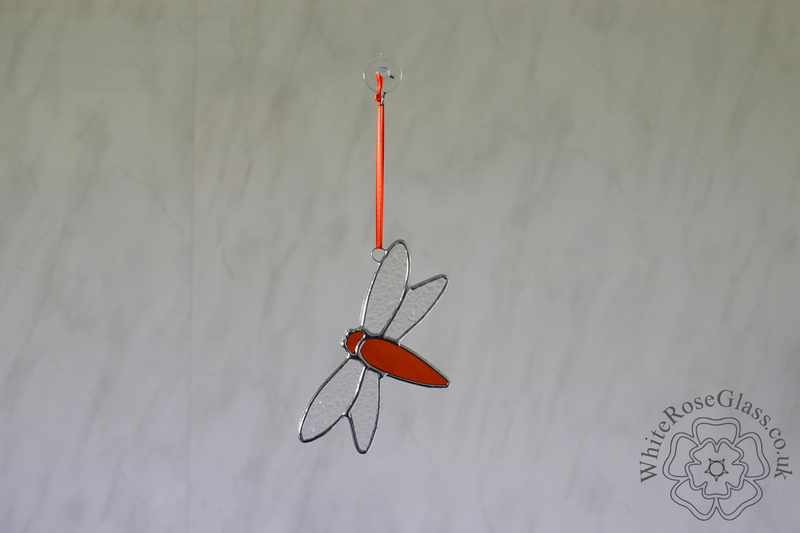 Dragonfly Small Suncatcher - Orange - product image  