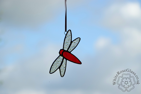 Dragonfly,Small,Suncatcher,-,Red, Hanger, Gift, Home Decoration, Dragonfly 