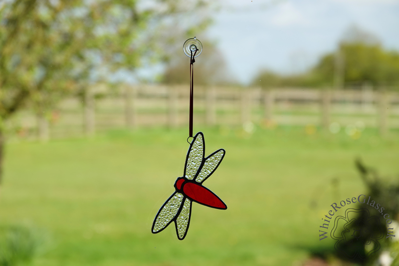 Dragonfly Small Suncatcher - Red - product image  