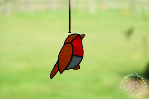 Robin,Standing,Hanging,Suncatcher, Gift, Home Decoration, Robin, British Birds