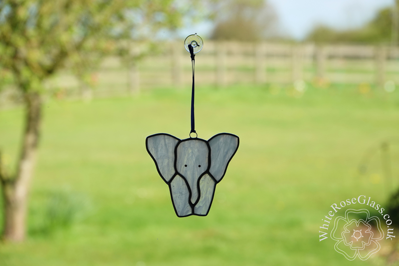 Elephant - Standing Baby - Wispy White+Clear - product image  