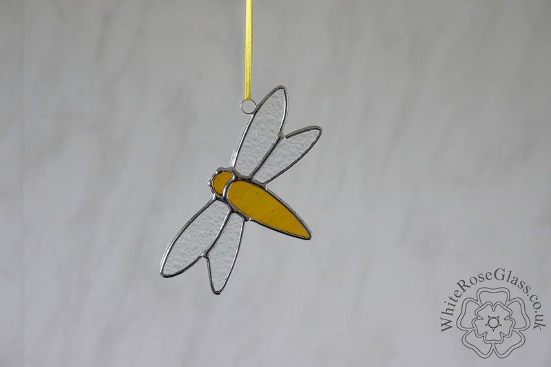 Dragonfly Small Suncatcher - Yellow  - product image  