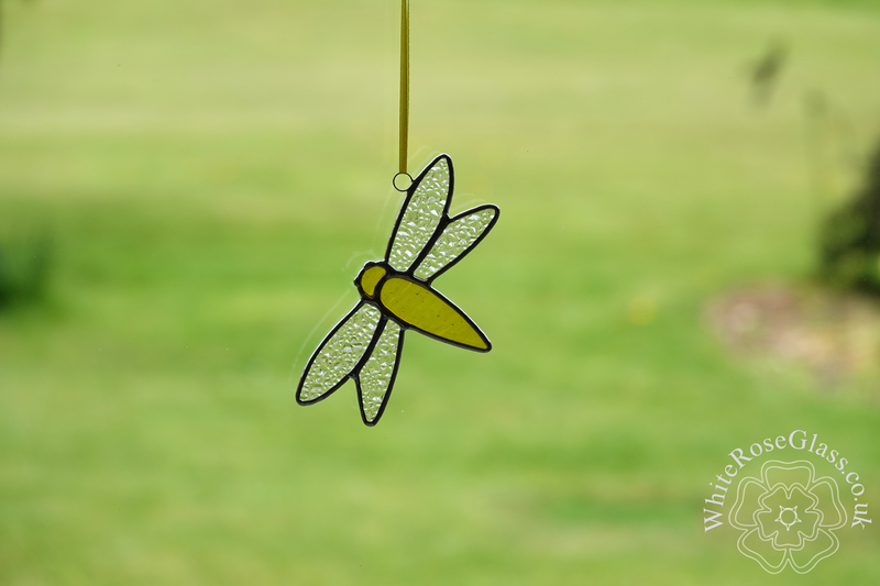 Dragonfly Small Suncatcher - Yellow  - product image  