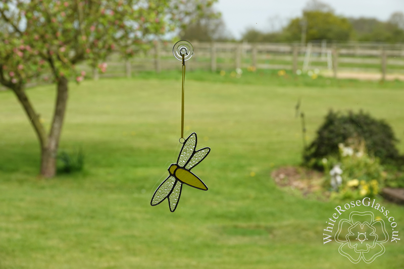 Dragonfly Small Suncatcher - Yellow  - product image  