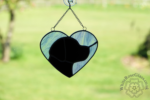 Heart,-,I,Love,Dogs,Pearl/Clear,Background,Suncatcher, Gift, Home Decoration, Dogs, Heart