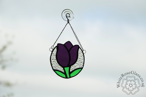 Tulip,Flower,Circle,Purple,Suncatcher, Gift, Home Decoration, Tulip