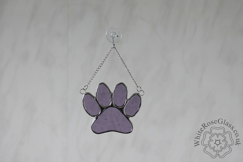 Pawprint - Large Purple Suncatcher - product image  