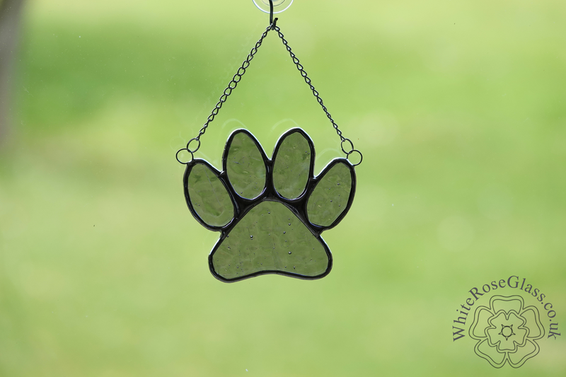 Pawprint - Large Purple Suncatcher - product image  