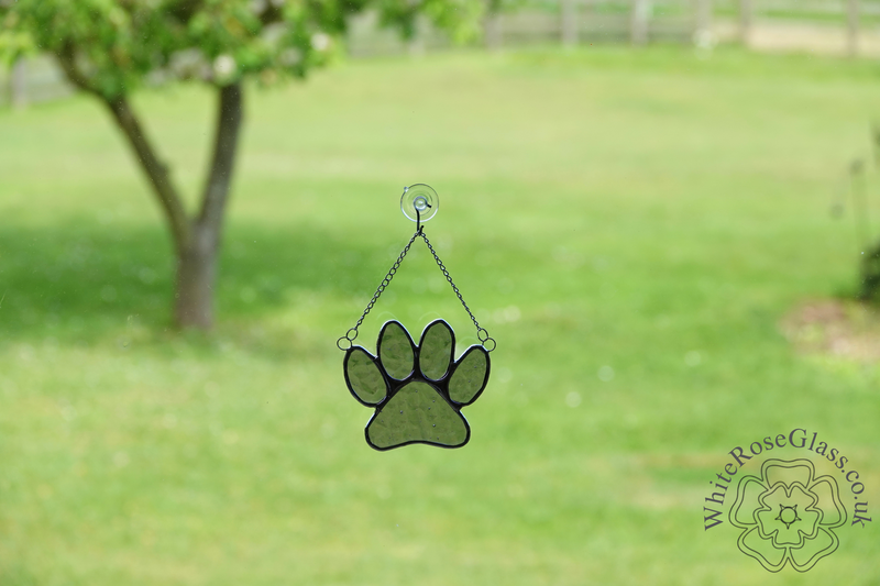 Pawprint - Large Purple Suncatcher - product image  