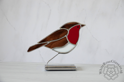 Freestanding,Robin,Suncatcher,Gift, Home Decoration, Robin, British Birds, Wildlife